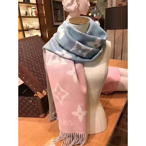 lv blue scarf|louis vuitton scarf ladies.